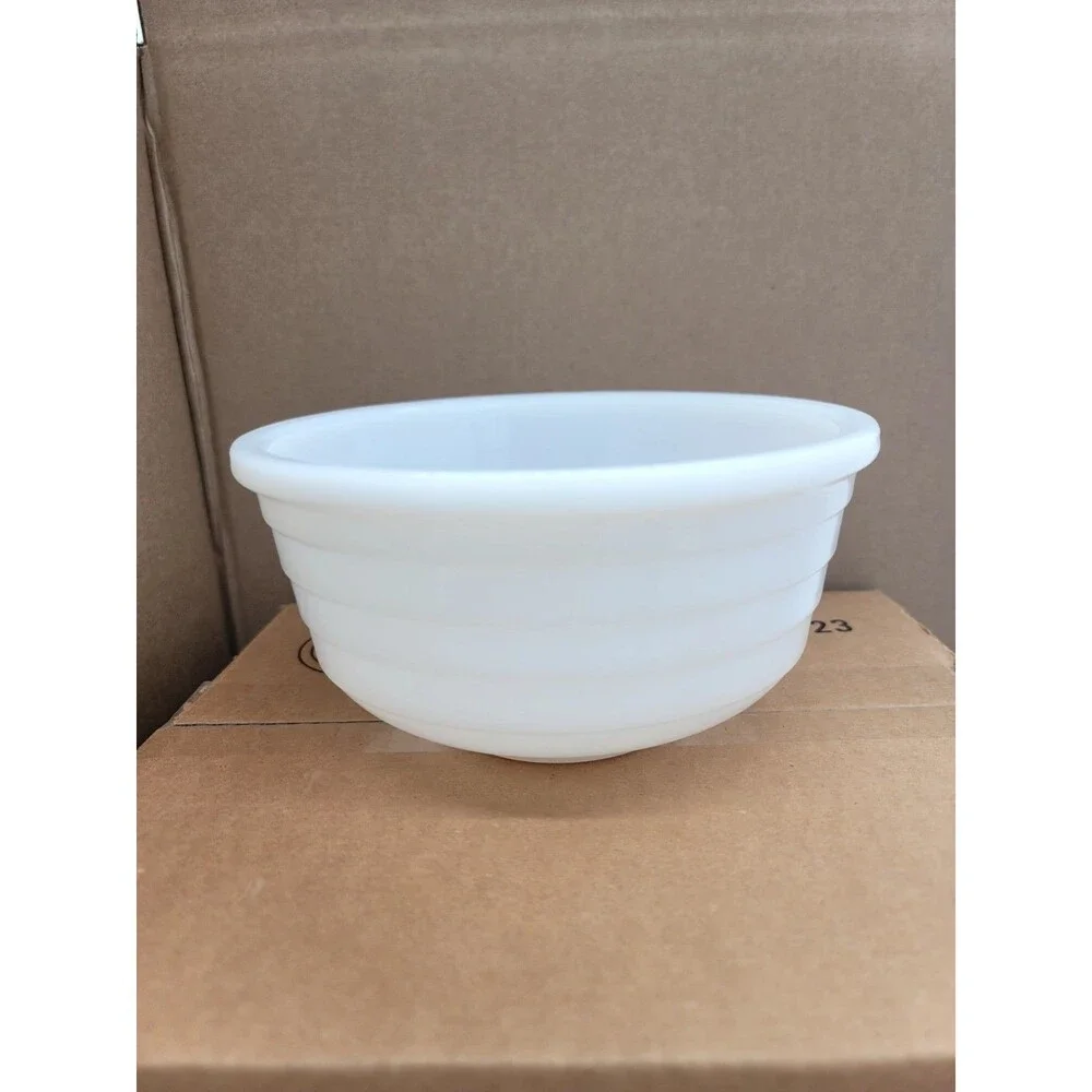 Vintage Milk Glass Mixing Bowl 7